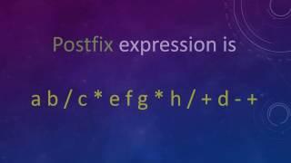 Postfix to Infix Example