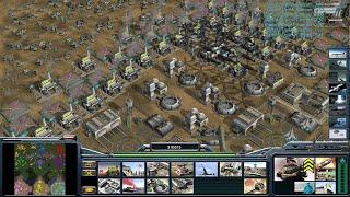 Command & Conquer: Generals - Zero Hour -USA Laser 1 vs 7 HARD Generals (The Mother of All Bomb)