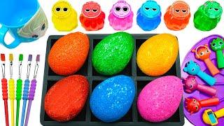 Satisfying Video DIY How To Make Rainbow Princess Sprunki Forms Full Candy Slimes & Magic Eggs ASMR