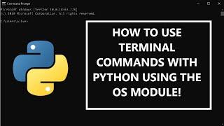 How to use Terminal/CMD Commands with Python! - OS Module