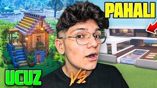 UCUZ VS PAHALI EV YAPTIK! | MİNECRAFT 13. BÖLÜM