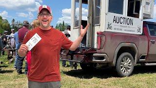 I Went to My FIRST Farm AUCTION WITHOUT My Wife!!! (BAD IDEA)