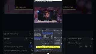 Quick Tip For Streamers That Works in OBS & StreamLabs Desktop #streaming #streamer #streamers