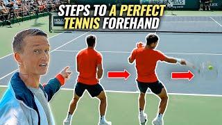 How To Hit The ATP Tennis Forehand Like Carlos Alcaraz | Tennis Forehand Tutorial