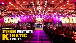 MOKA SFX Kinetic Lights: 500+ Winches, Ball & Ring Lights Create Stunning Event – Customer Success!