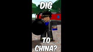 Can You Dig to China?!? #robloxshorts #roblox