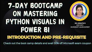 Master Python Visuals in Power BI in 7 Days - Intro & Prerequisites #bootcamp #challenge