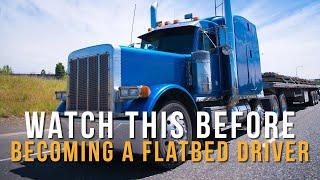 Watch This Before Becoming a Flatbed Driver (Flatbed VS Van, Pay Comparison, Work Load)