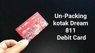 kotak 811 dream different debit card unpacking I kotak debit card benefits I Charges I Reward point