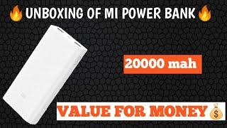 UNBOXING MI POWER BANK ||KV TECH TUTS