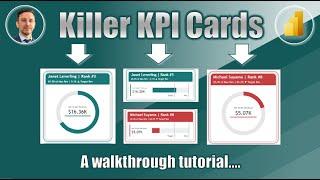 Hacking a Donut or Stacked Bar Chart in Power BI to Create a Killer KPI Card