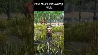 POV: Your First Swamp Visit #gaming #arksurvivalevolved #funnygaming #dinosaur