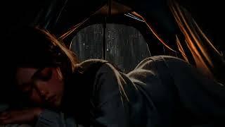 YOUNG GIRL SOLO CAMPING in the HEAVY RAIN - RELAXING in COZY TENT with SOUND OF RAIN #DAY5