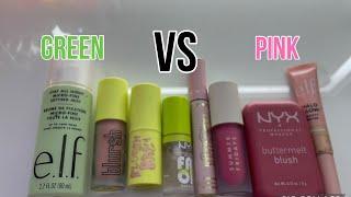 GREEN VS PINK WICKED INSPIRED MAKEUP CHALLENGE!!! 🩷