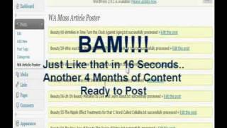 Wordpress Article Automation Plugin