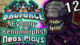 Cyborg Aliens! Broforce Hard Playthrough Part 12