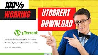 FIX uTorrent Not Installing | Please Check Your Internet Connection or retry later | 100% Working