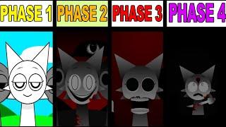 Phase 1 VS Phase 2 VS Phase 3 VS Phase 4 in Incredibox Sprunki! Original Versions vs Horror Versions