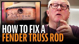 How to fix a Fender truss rod