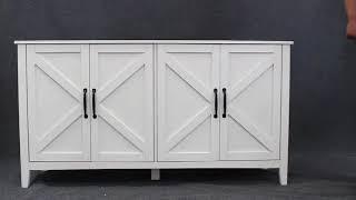 Cabinet with 4 Doors and 4 open shelgves Installation Video of W33164268