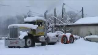 Запуск американского грузовика зимой версия 2