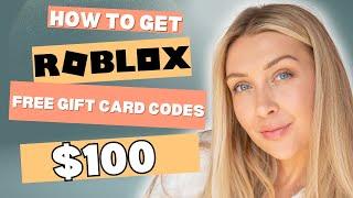 Roblox Gift Card Codes  Get $100 Roblox Gift Card Code For Free *WORKING*