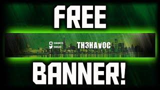 How To Make A FREE YouTube Banner! (NO PHOTOSHOP) How To Make A YouTube Banner WITHOUT Photoshop