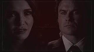 damon + katherine — не стреляй;