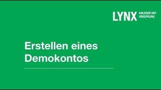 LYNX Videotutorials - Erstellen eines Demokontos