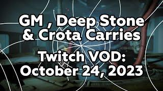 Twitch VOD: RESET, Deep Stone Raid Is Here - Oct 24, 2023