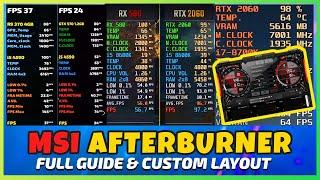 MSI Afterburner Setup On Screen Display [RTSS Guide 2024]