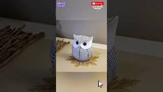 # Modern Classy Lucky Owl Resin Art Figure Showpiece