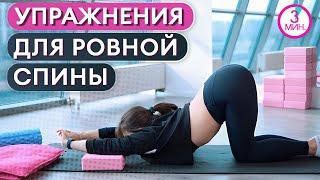 ЛУЧШАЯ РАСТЯЖКА ДЛЯ СПИНЫ! Гибкая спина и королевская осанка ЗА 3 МИНУТЫ в день!