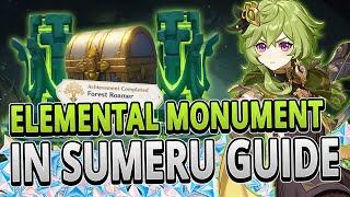 All Elemental Monument Puzzle in Sumeru FAST ROUTE GUIDE | Genshin Impact 3.0