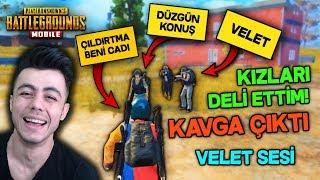 KIZLARI VELET SESİ İLE DELİ ETTİM KAVGA ÇIKTI ! - PUBG Mobile