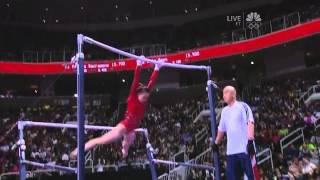 2012 US Olympic Trials Day 1 Sarah Finnegan Uneven Bars