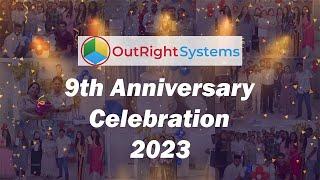 Celebrating 9th office anniversary | OutRight Systems | Completed 9 Years of OutRight’s Journey