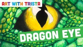 Dragon Eye Drawing Tutorial - Art With Trista