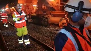 Wascosa ballast laying wagons