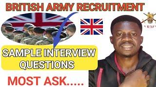 British Army commonwealth recruitment| Most ask interview questions