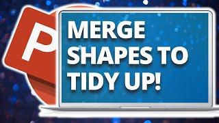 How to clean up messy page edges using merge shapes in PowerPoint [Build Reports in PPT]