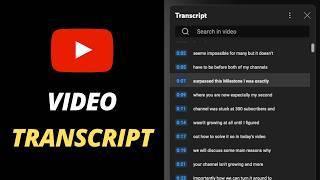 How to Get Transcript From YouTube Videos? | Video to Text Converter (2024)