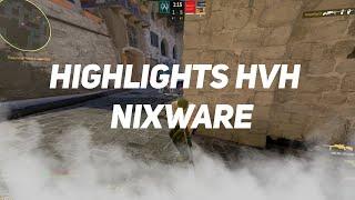 HvH in highlights CS2 with Nixware.cc