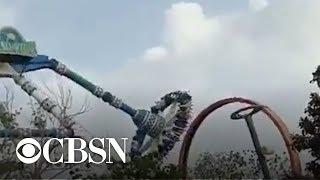 Video shows amusement park ride in India break in midair, killing 2