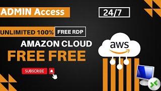 How to Create Free RDP/VPS Cloud free rdp 24/7 on AMAZON AWS @AMAZONAWS #vpsserver #rdpvps #vpscloud