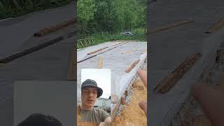 Монолитная плита под гараж из сэндвич панелей.