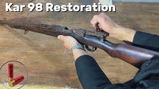 Restoration of Mauser Kar 98 Rifle / gun restoration/Restauratie van het Mauser Kar 98-geweer