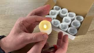 LED Teelichter, Willingood 12 Stücke LED Kerzen Flammenlose Kerzen Teelichter Unboxing und Anleitung