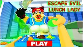 ESCAPE EVIL LUNCH LADY! HARD MODE Obby Roblox  Gameplay Walkthrough #games #4k #robloxobby #lunch