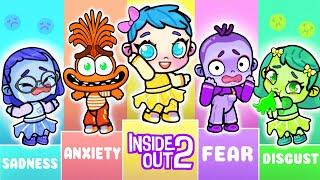 Emotions from Inside Out 2 Were Separated At Birth | Sad Story Avatar World | Toca Boca